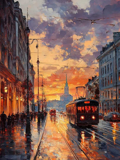 The gentle sunset in Madrid 3