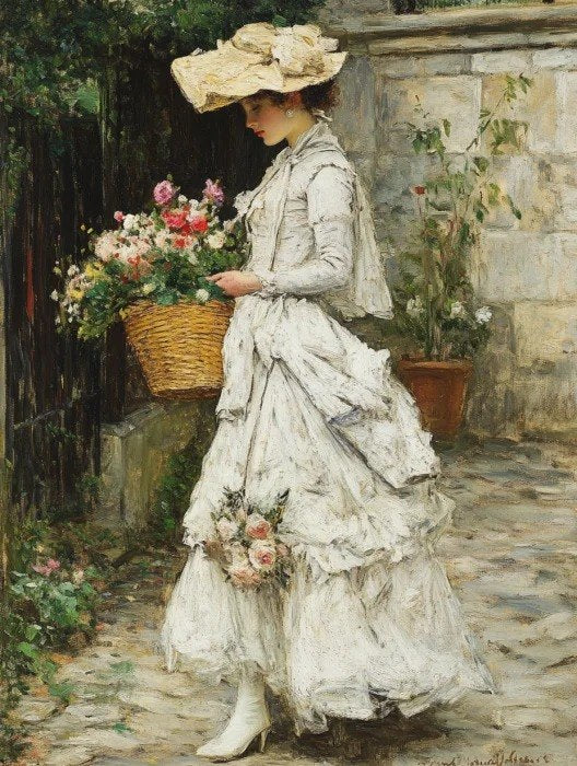 The girl who buys flowers 1