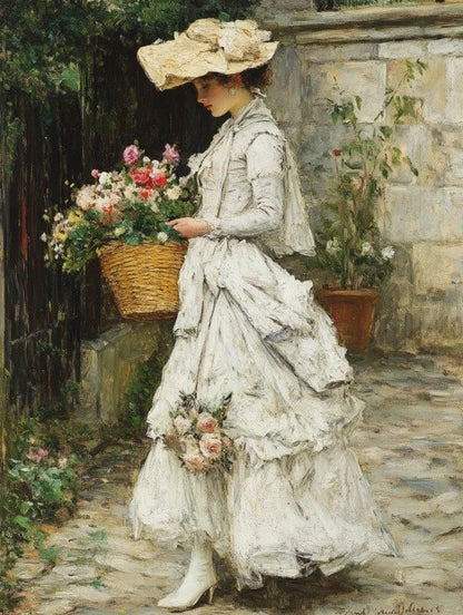 The girl who buys flowers 1