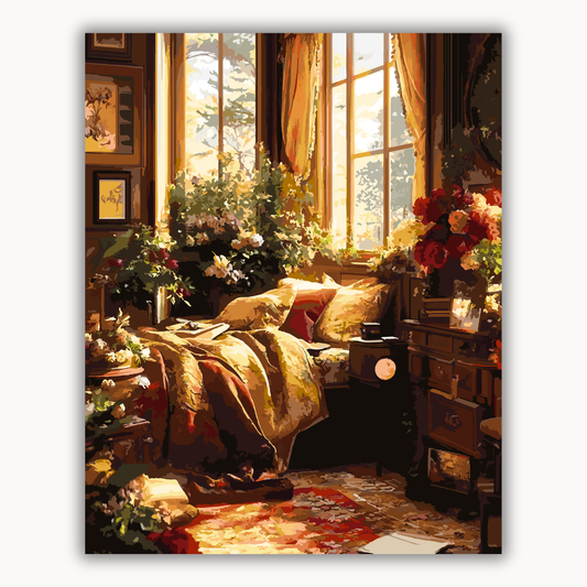 The wind blows by the bed