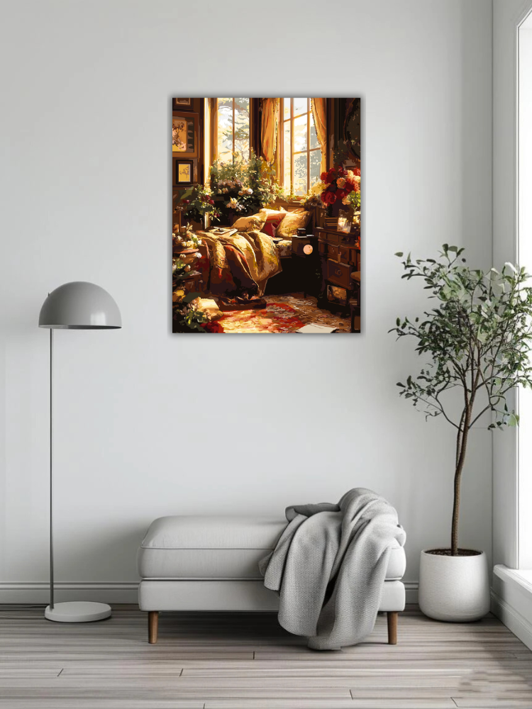 The wind blows by the bed