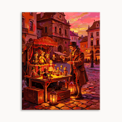 Town Square Vendor Paint By Numbers
