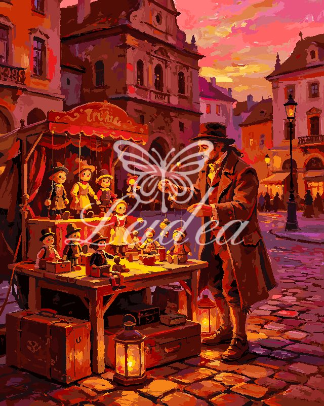 Town Square Vendor Paint By Numbers