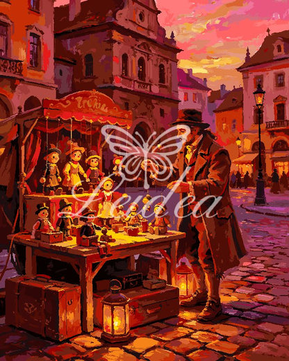 Town Square Vendor Paint By Numbers