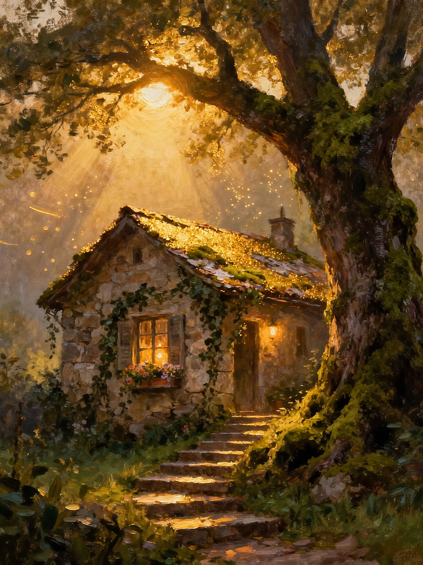 Treehouse in the early morning