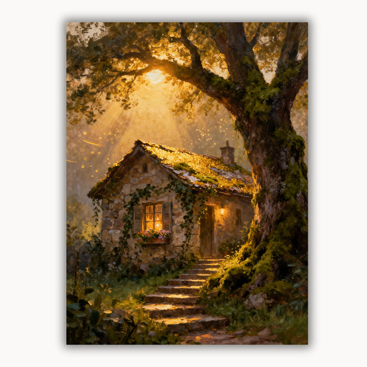 Treehouse in the early morning