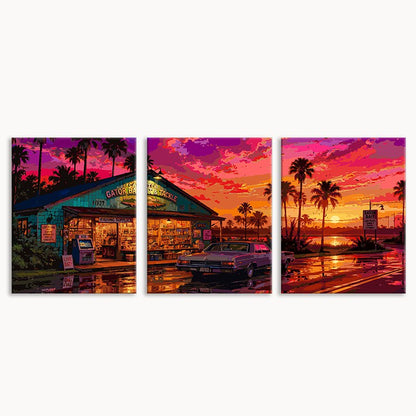 Tropic Store (Set of 3 PCS) Paint By Numbers
