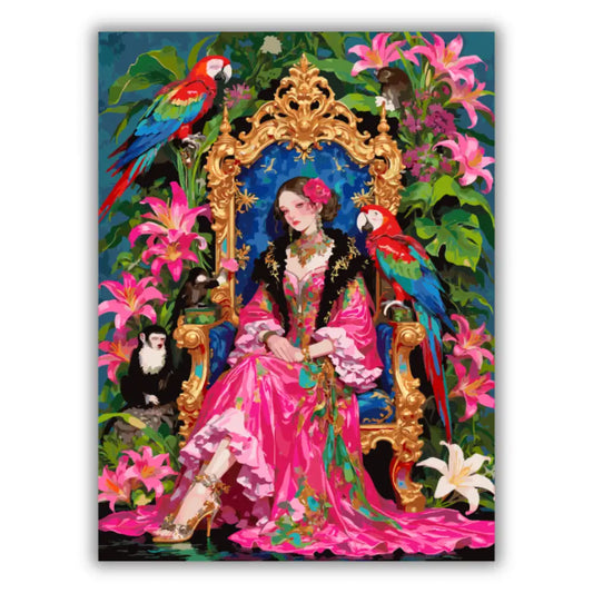 Tropical elegant woman