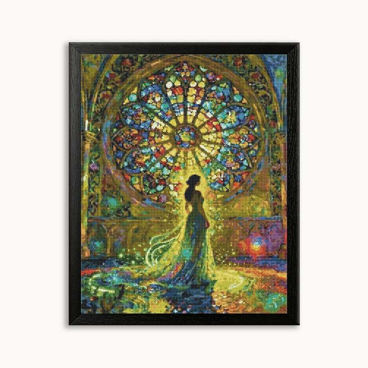 Under the colored window Diamond Painting 30/40 40/50 50/60