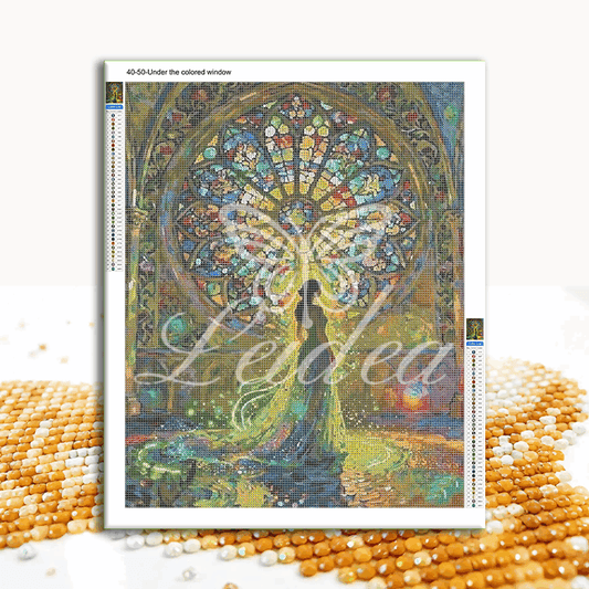 Under the colored window Diamond Painting 30/40 40/50 50/60
