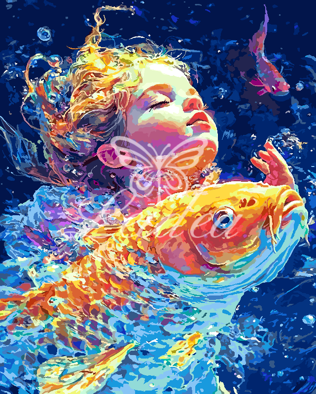 Underwater Koi Serenity