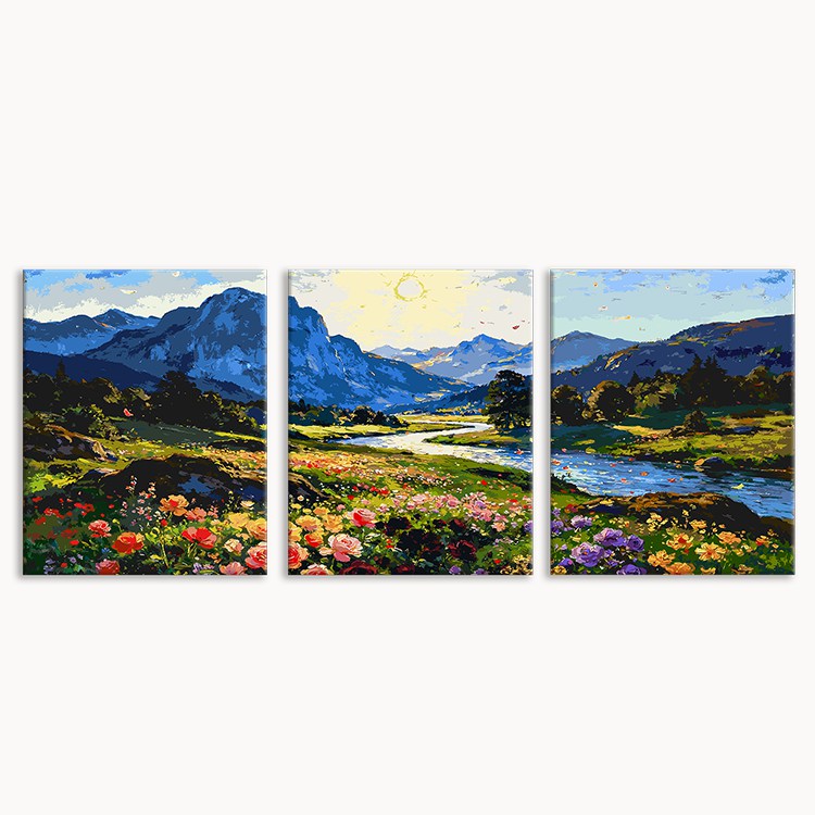 Tropical Bloom (Set of 3 PCS) Paint By Numbers