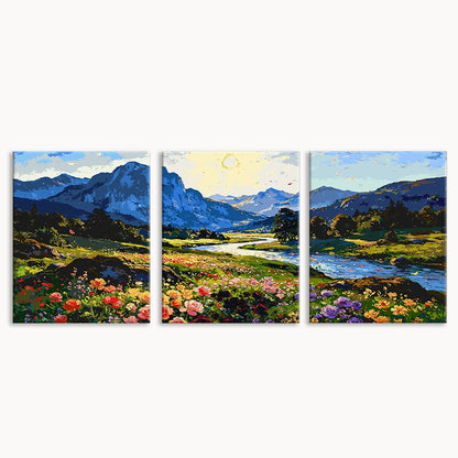 Tropical Bloom (Set of 3 PCS) Paint By Numbers