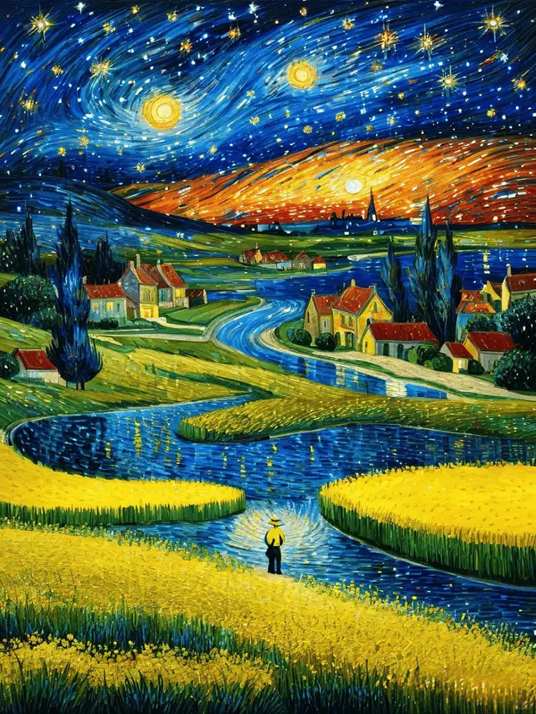 Van Gogh Style Starry Sky 3