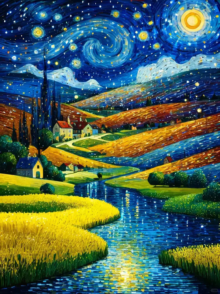 Van Gogh Style Starry Sky 4