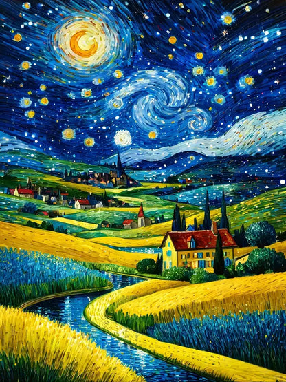 Van Gogh Style Starry Sky 5