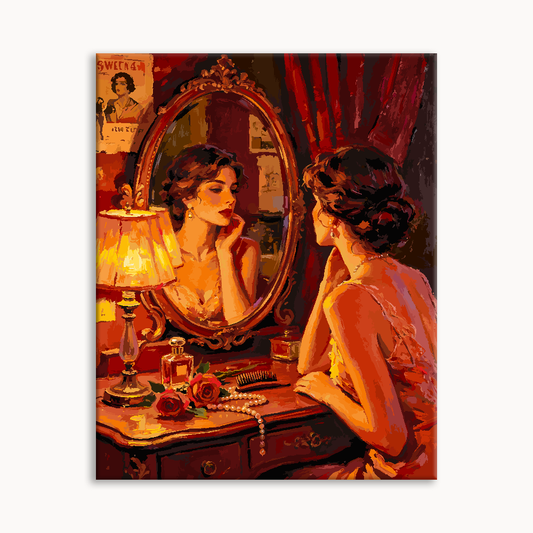 Vanity Mirror Evening Paint By Numbers