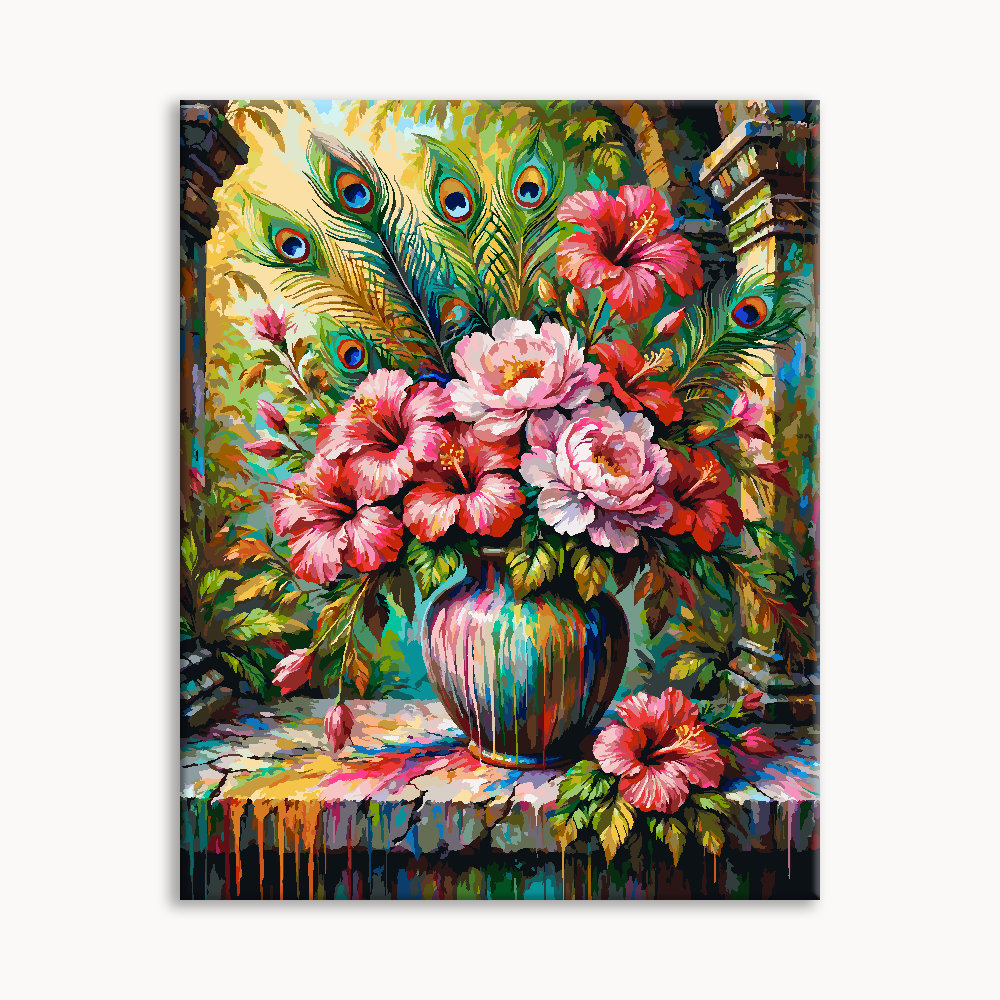 Vibrant Floral Canvas