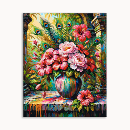Vibrant Floral Canvas