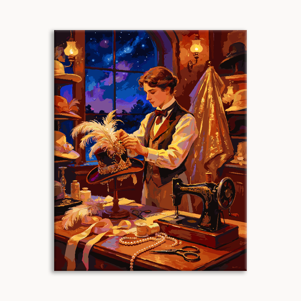 Victorian Feather Artisan Paint By Numbers