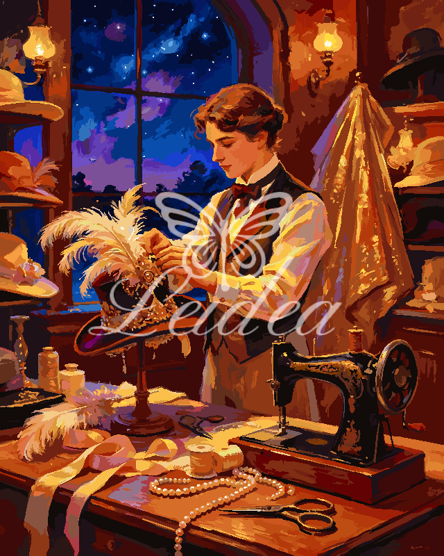 Victorian Feather Artisan Paint By Numbers
