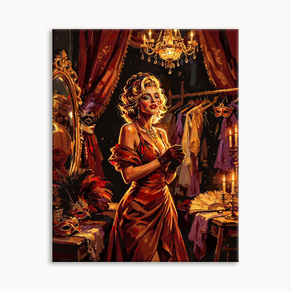 Vintage Salon Lady Paint By Numbers