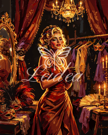 Vintage Salon Lady Paint By Numbers