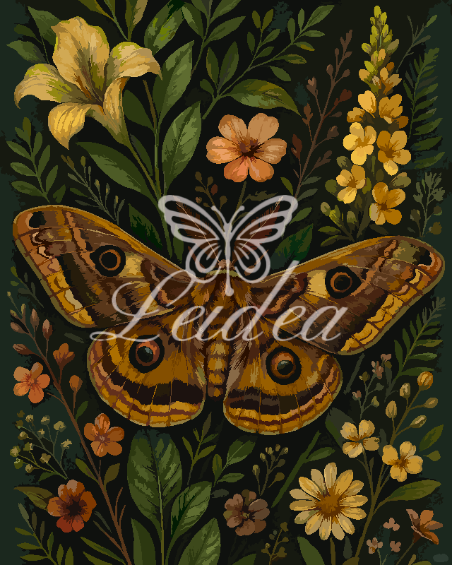 Vintage Forest Moth