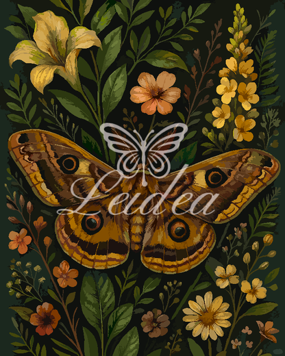 Vintage Forest Moth