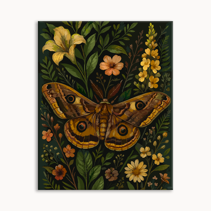 Vintage Forest Moth