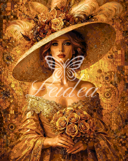 Vintage Hat Gilded Beauty