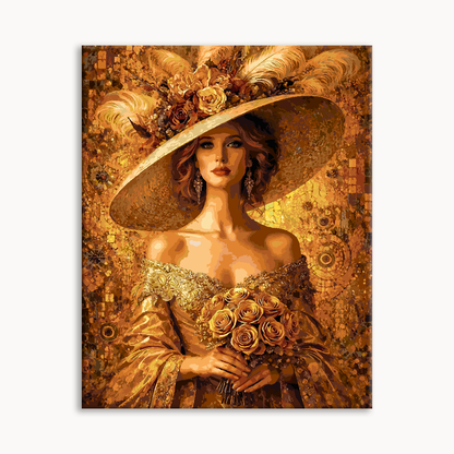 Vintage Hat Gilded Beauty