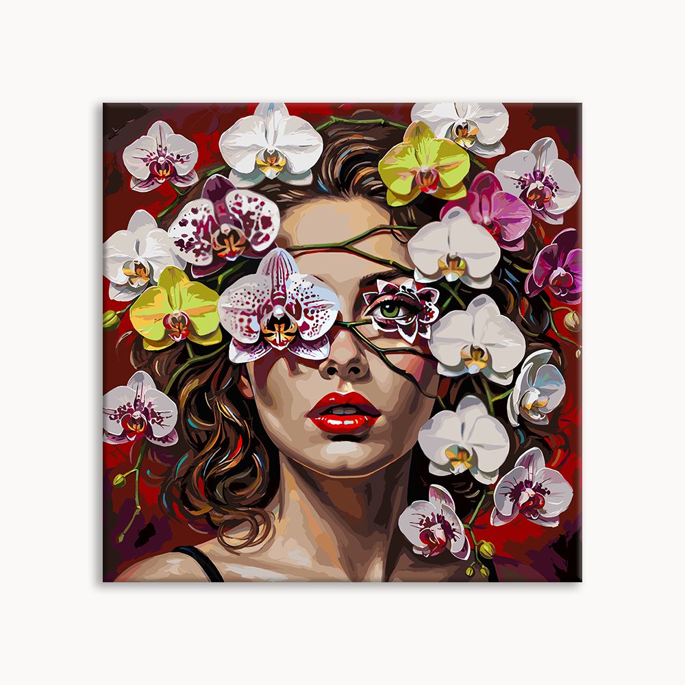 Violet Orchid Curly Canvas