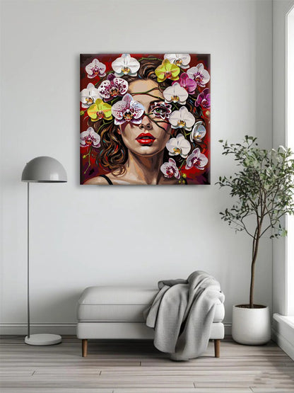 Violet Orchid Curly Canvas