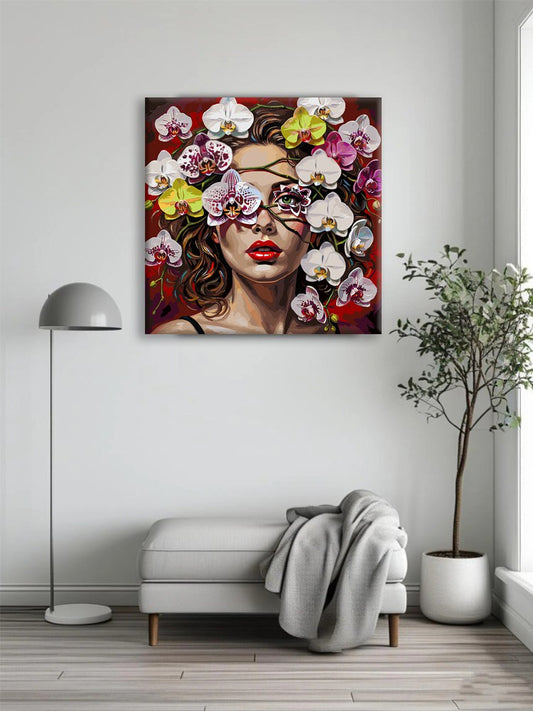 Violet Orchid Curly Canvas