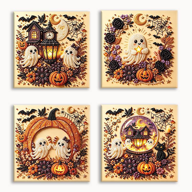 Halloween Theme Pearl Painting Set 1