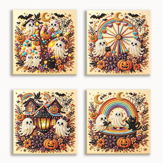 Halloween Theme Pearl Painting Set 4