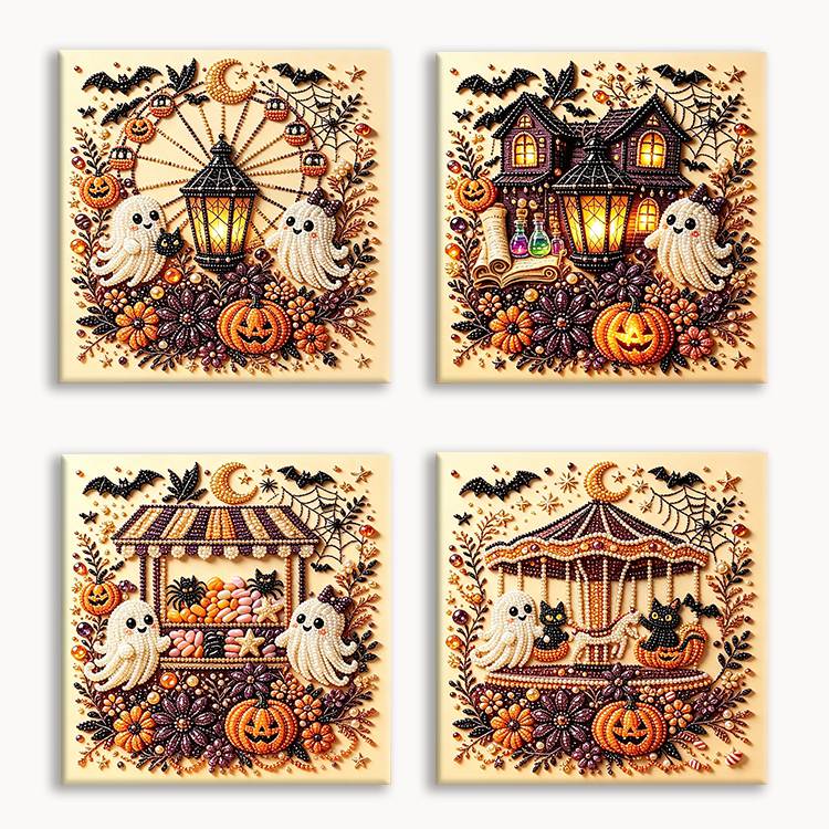 Halloween Theme Pearl Painting Set 2