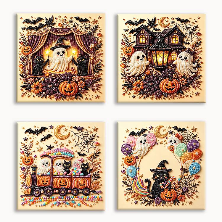 Halloween Theme Pearl Painting Set 3
