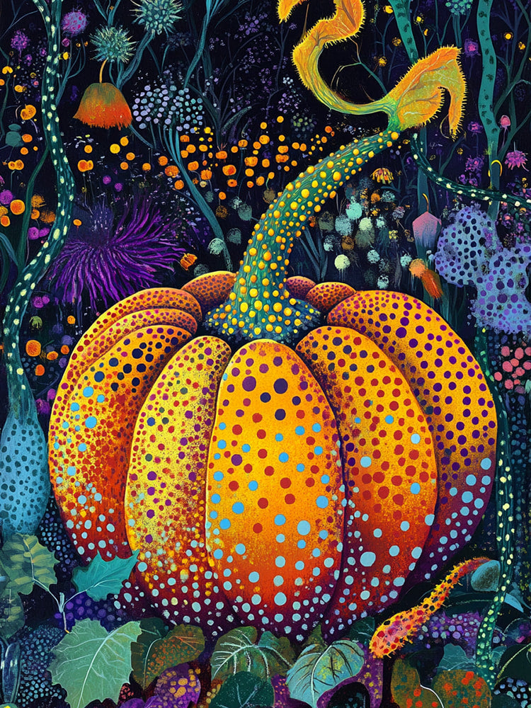 Whimsical Dotty Gourd 1