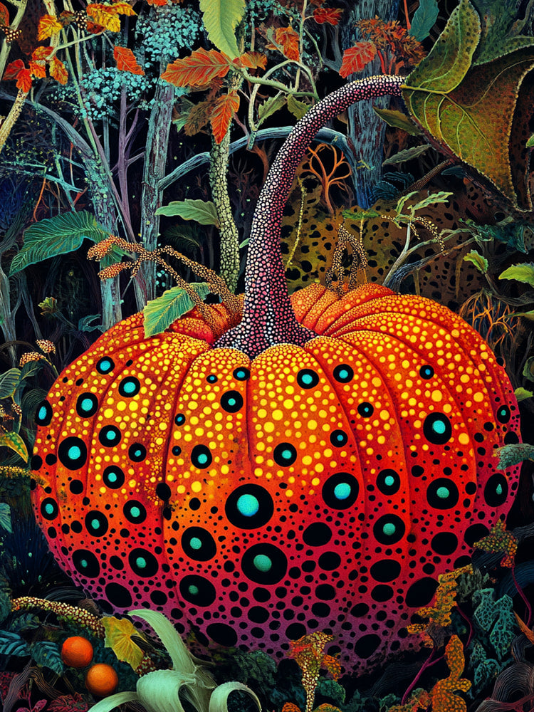 Whimsical Dotty Gourd 2