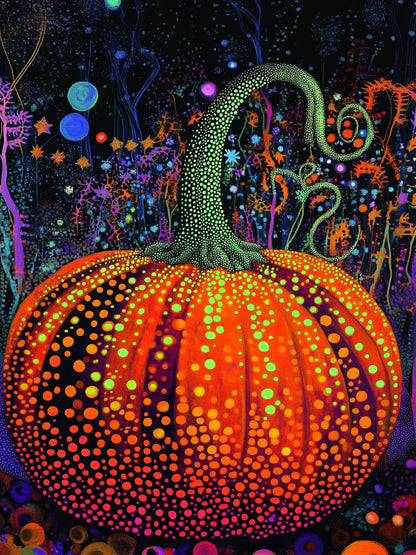Whimsical Dotty Gourd 4