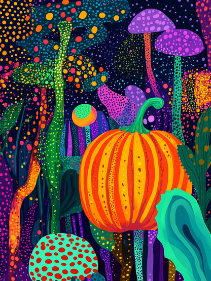 Whimsical Dotty Gourd 5