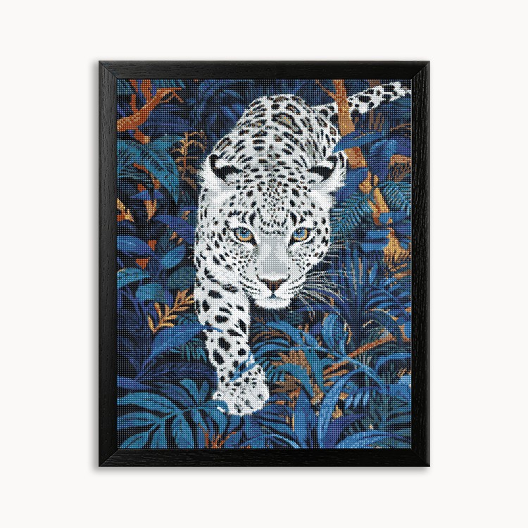 White Leopard Diamond Painting 30/40 40/50 50/60