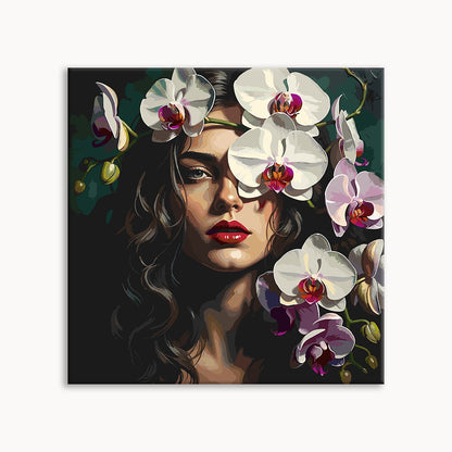 White Orchid Moody Lady