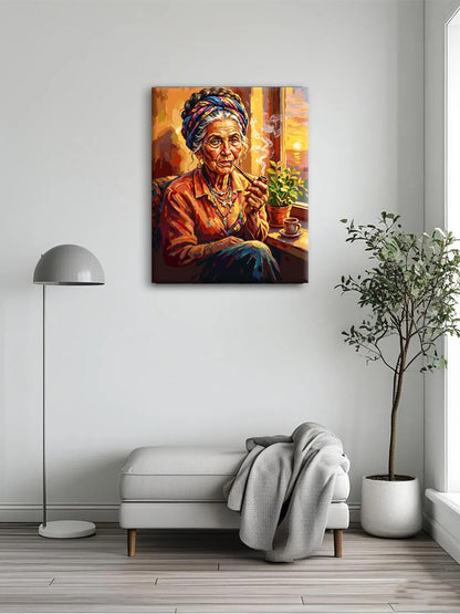 Wise Elder Woman Room Paint By Numbers