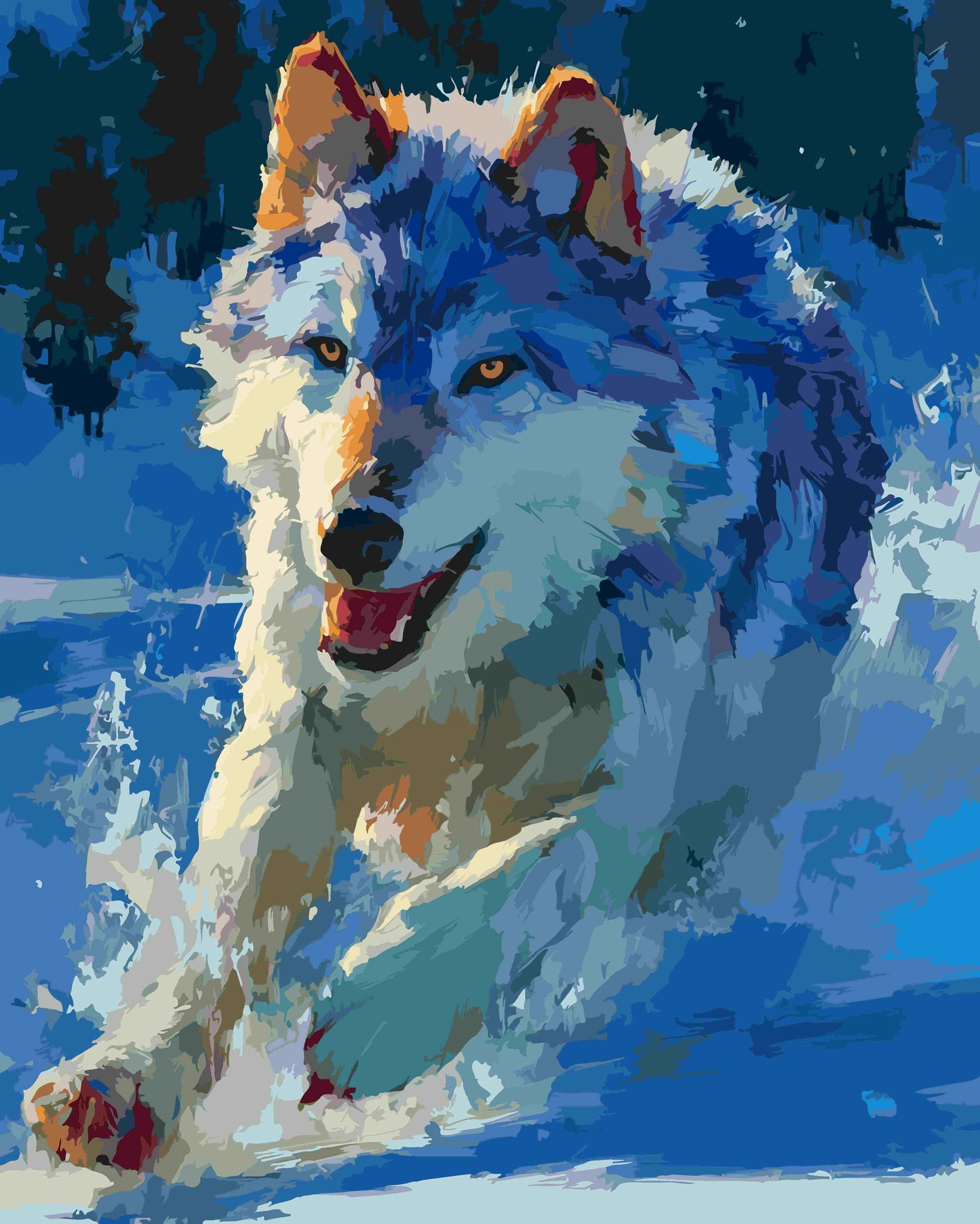 Wolves in the Snow 1