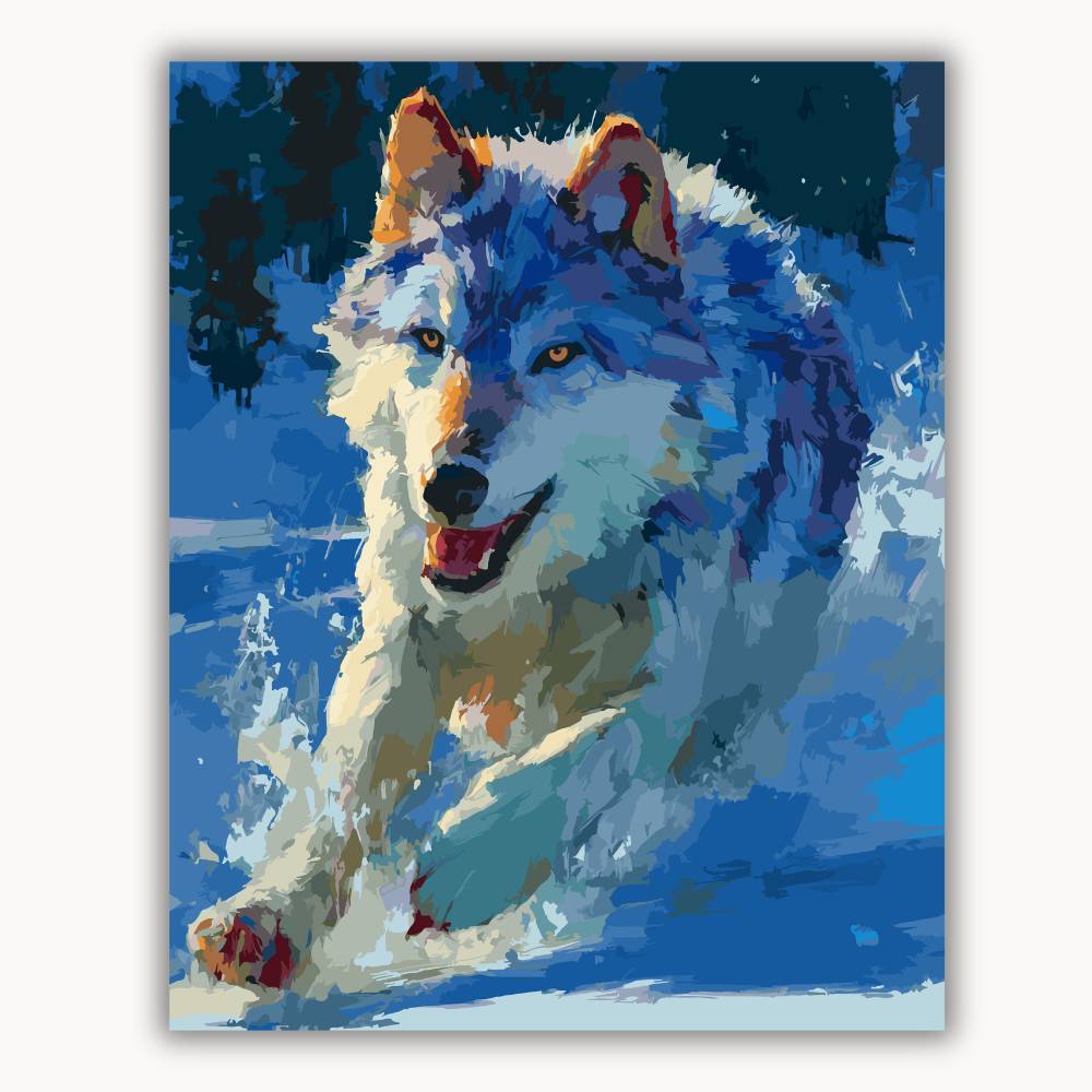 Wolves in the Snow 1