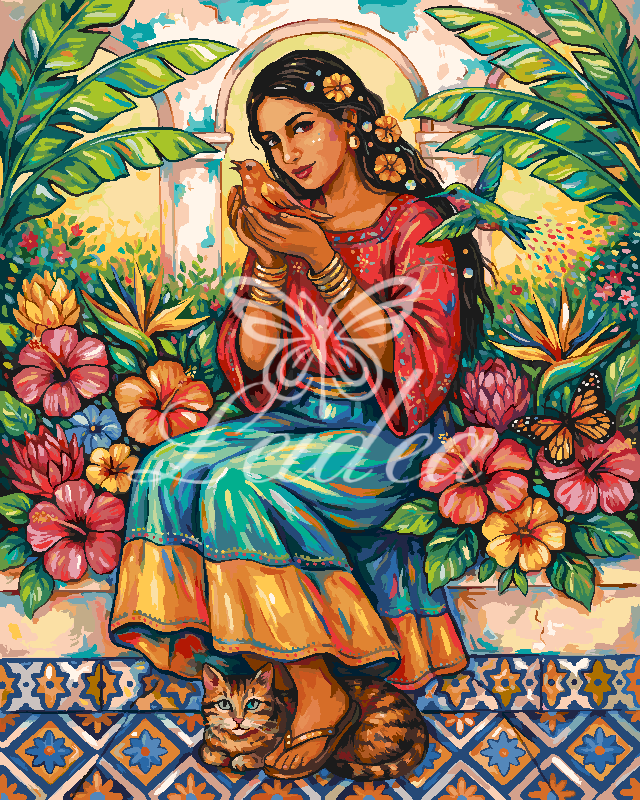 Woman and Bird