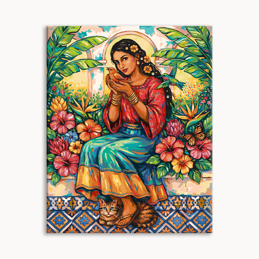 Woman and Bird